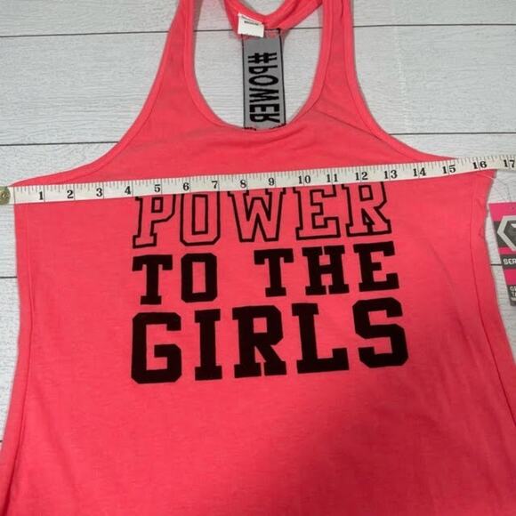 Series 8 Florescent Pink Tank Power to the Girls Size Medium - Picture 5 of 7